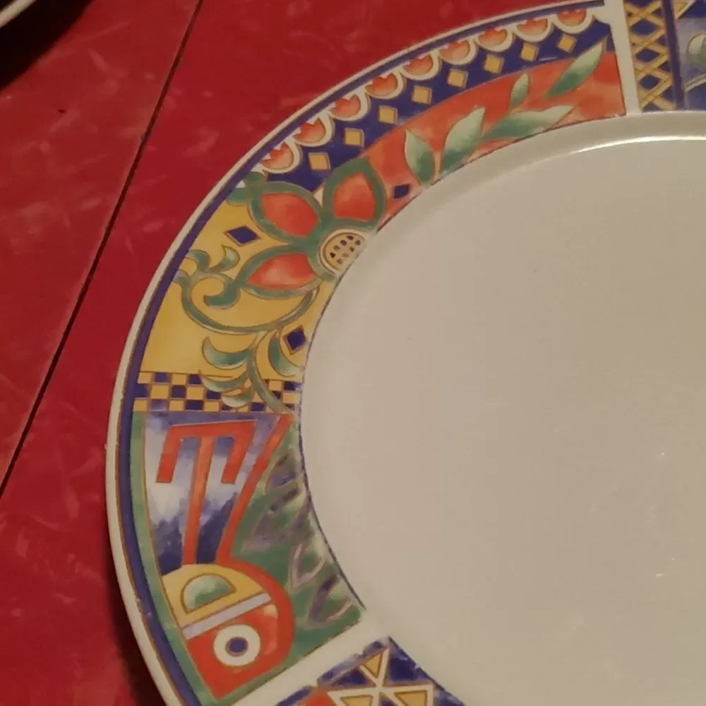 Lynns Stoneware Savanna Rim Dinner Plate 10 5/8